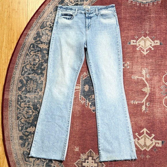 L’AGENCE Ruth Raw Hem Straight Leg Jeans Size 30 - Picture 2 of 11